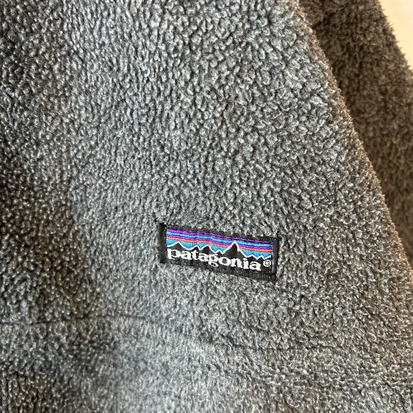 80's Patagonia パタゴニア スナップT 初期 フリースプルオーバー グレー/レッド(L)/C0090F-SO