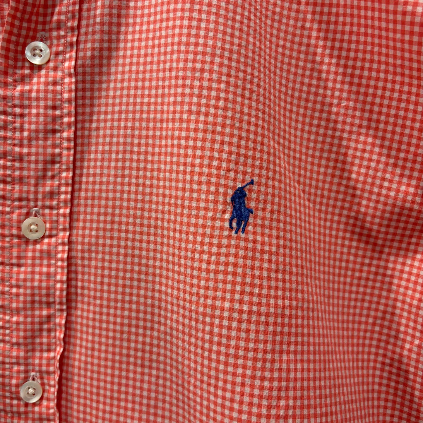 90-00's Polo by Ralph Lauren ラルフローレン CLASSIC FIT ボタンダウン ギンガムチェック柄 半袖シャツ(XL)/B3944SH-S
