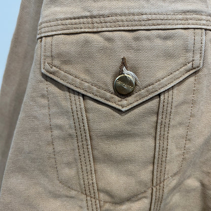 90's~ Carhartt カーハート ダック地 トラッカージャケット ベージュ (サイズ不明)/C1572J-SO
