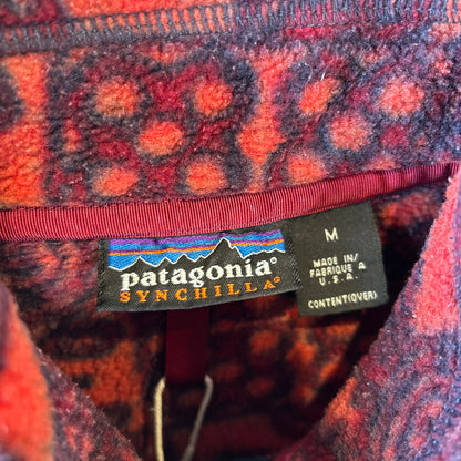 90's Patagonia パタゴニア スナップT ”Ghana Gourds"  民族柄フリース (M)/C0089F-SO