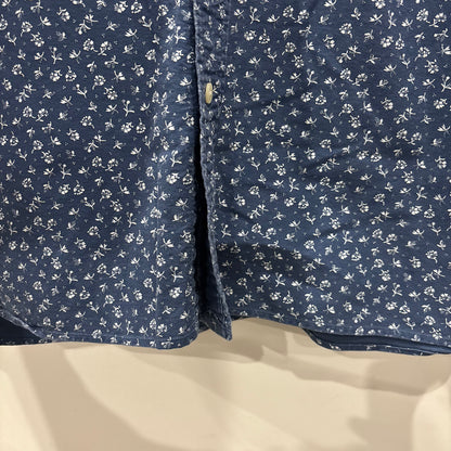 00's Polo by Ralph Lauren ラルフローレン ボタンダウン 総柄フローラル柄 半袖シャツ(2XB 3XL-4XL相当)/B2490SH-S