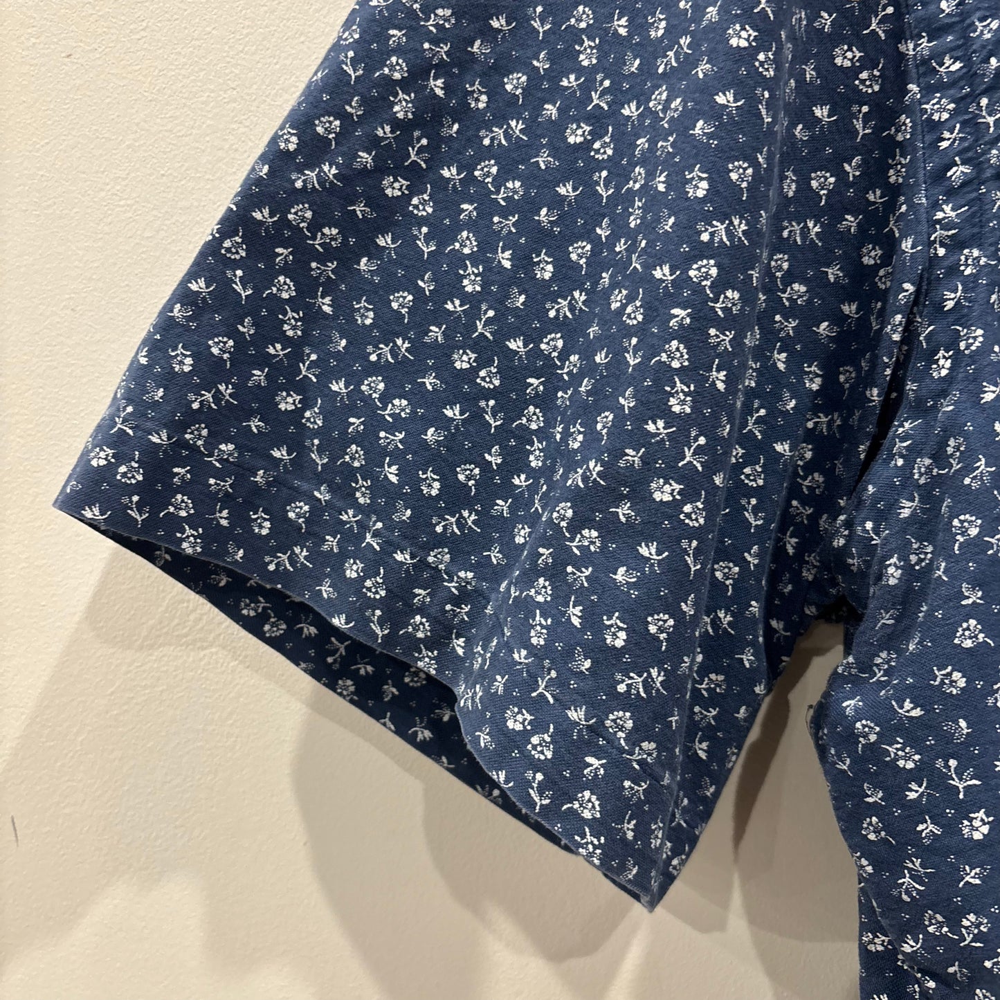 00's Polo by Ralph Lauren ラルフローレン ボタンダウン 総柄フローラル柄 半袖シャツ(2XB 3XL-4XL相当)/B2490SH-S