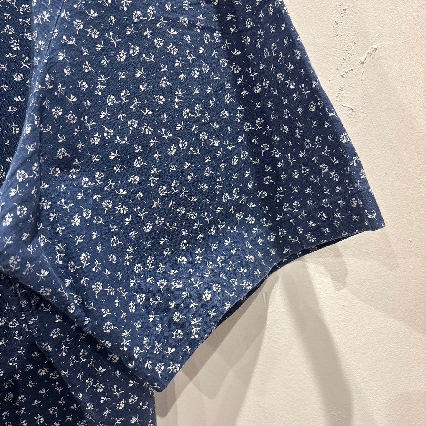 00's Polo by Ralph Lauren ラルフローレン ボタンダウン 総柄フローラル柄 半袖シャツ(2XB 3XL-4XL相当)/B2490SH-S