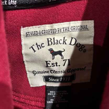 00's Black Dogs プリントスウェット リバースウィーブタイプ フーディ 赤系 (S)/C1728H-SO