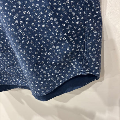 00's Polo by Ralph Lauren ラルフローレン ボタンダウン 総柄フローラル柄 半袖シャツ(2XB 3XL-4XL相当)/B2490SH-S