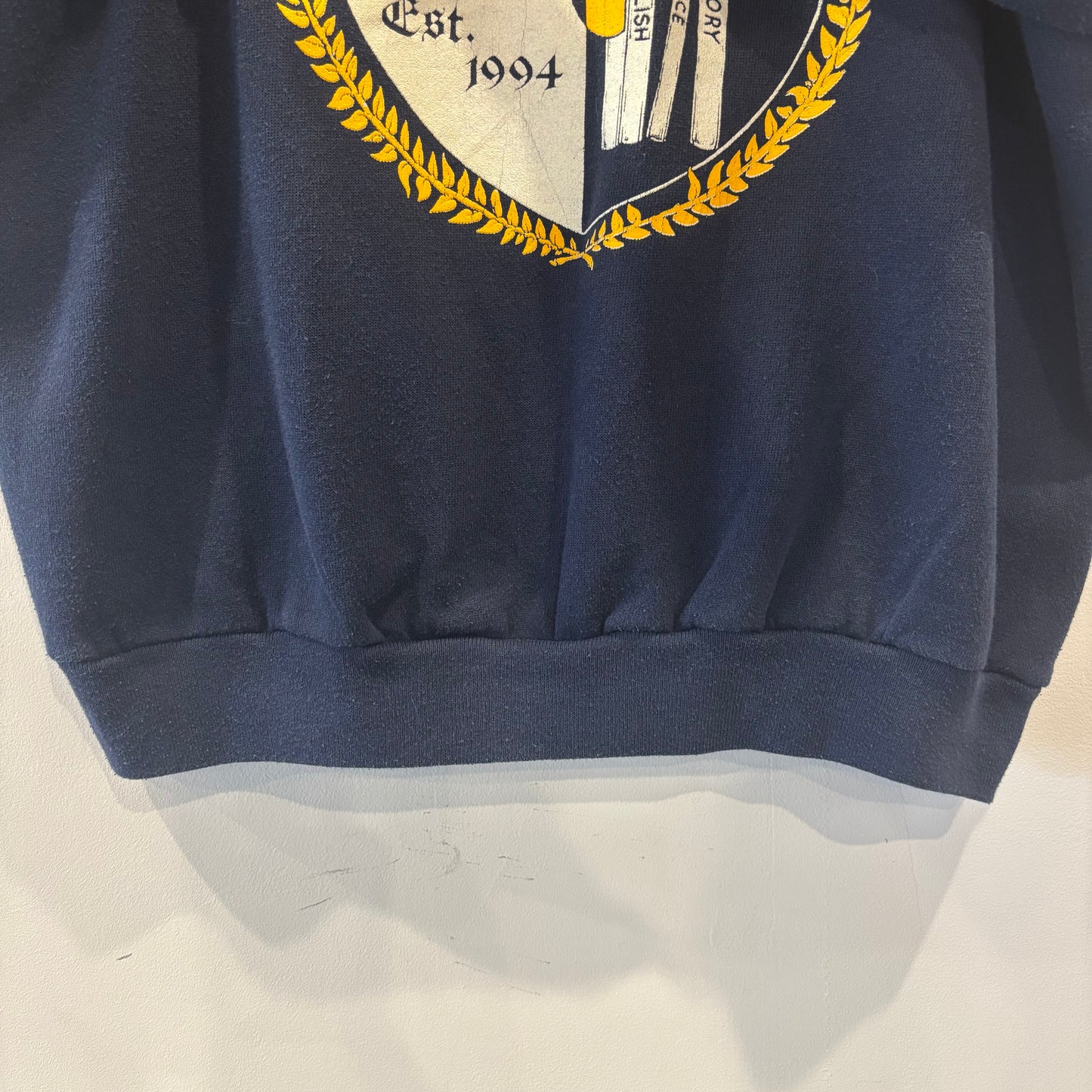 90's  TULTEX "CARVER" カレッジスウェット ネイビー (L)/B1258S-SO