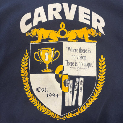 90's  TULTEX "CARVER" カレッジスウェット ネイビー (L)/B1258S-SO