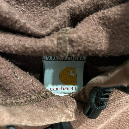 00's Carhartt カーハート スウェットフーディ 茶 (2XL)/A8377H-SO