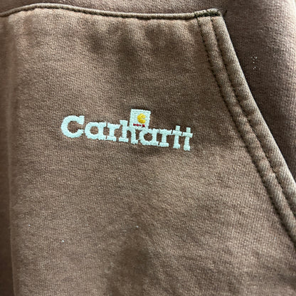 00's Carhartt カーハート スウェットフーディ 茶 (2XL)/A8377H-SO