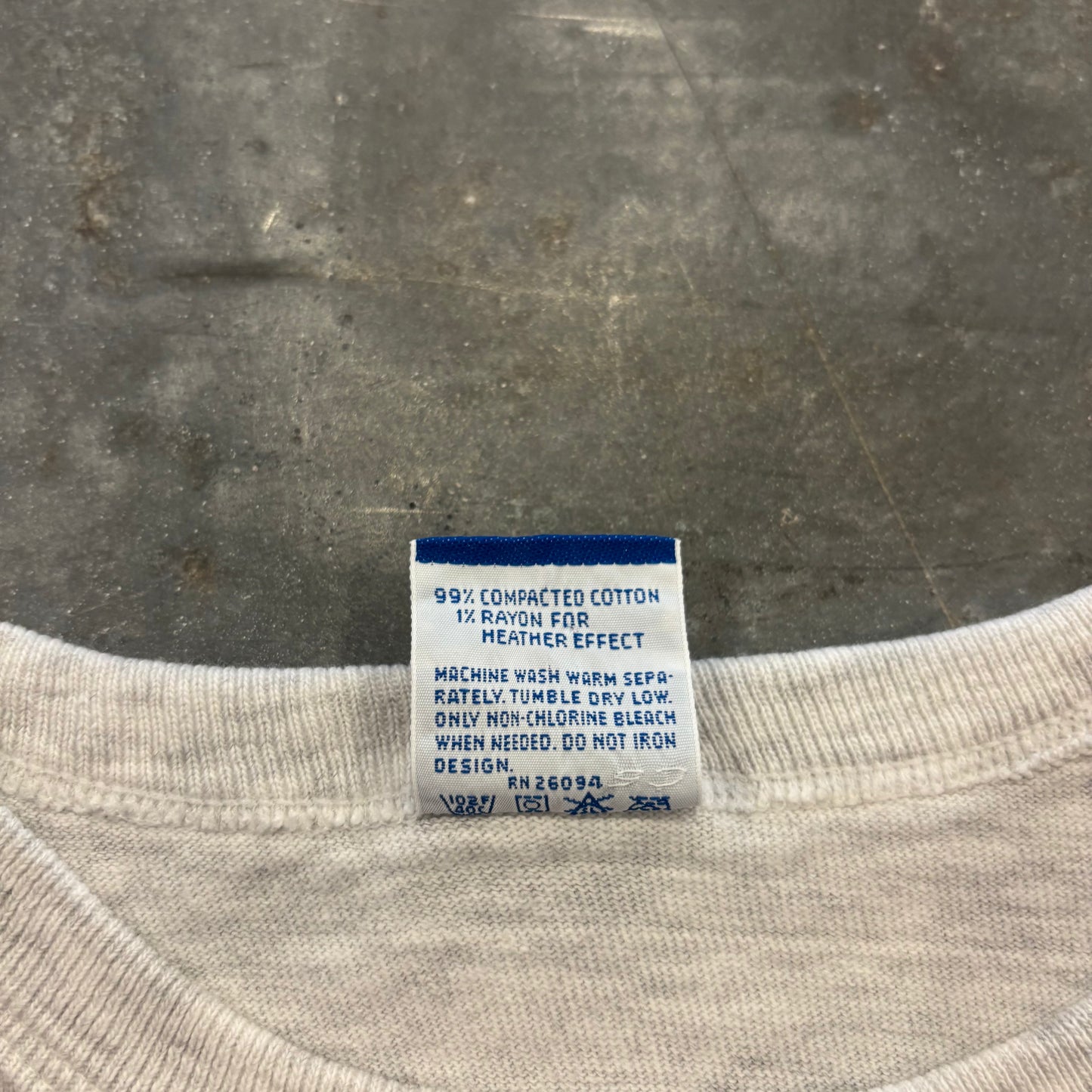 90's Champion チャンピオン 胸ロゴ 袖刺繍 Tシャツ アッシュグレー (XL) B4036T-SO
