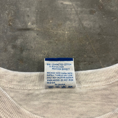 90's Champion チャンピオン 胸ロゴ 袖刺繍 Tシャツ アッシュグレー (XL) B4036T-SO