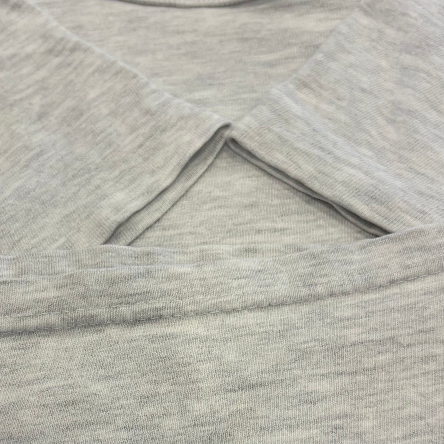 90's Champion チャンピオン 胸ロゴ 袖刺繍 Tシャツ アッシュグレー (XL) B4036T-SO
