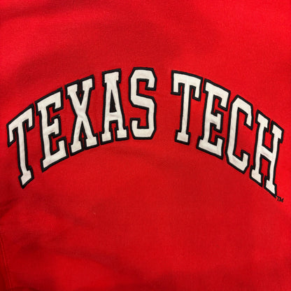 90's STEVE & BARRY'S  "TEXAS TECH" カレッジスウェット 赤(L)/A7891S-SO