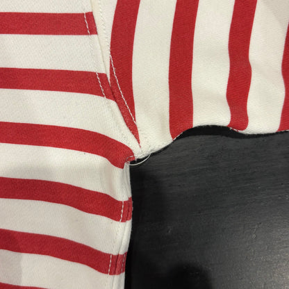00's Ralph Lauren ラルフローレン ポロベア ボーダースウェット 白赤 (XL)/B1153S-SO