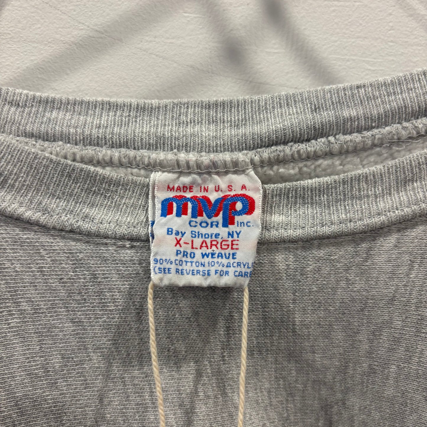 90's MVP CORP lns. "UNIVERSITY OF MASSACHUSETTS" カレッジスウェット グレー系(XL)/A8839S-SO