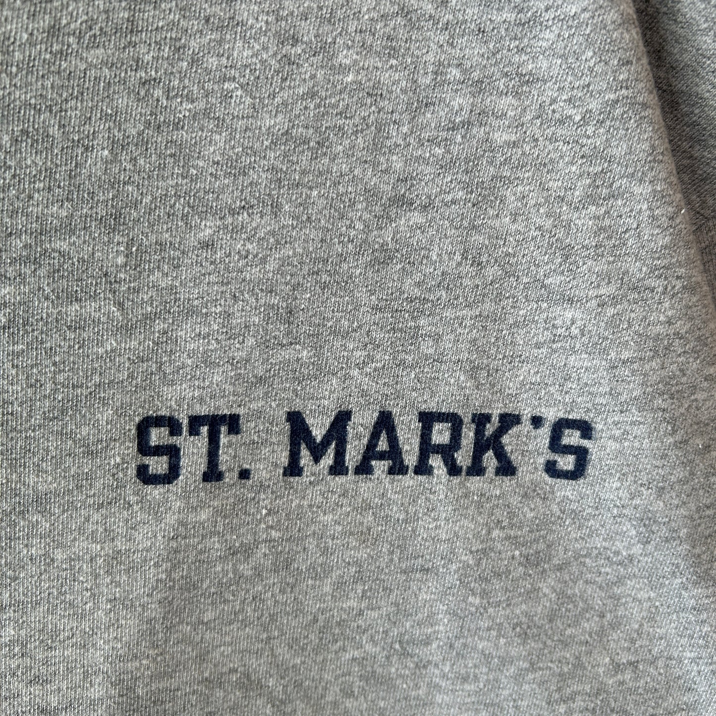 90's Champion チャンピオン ST.MARK'S カレッジTシャツ グレー(XL)/C00957T-SO