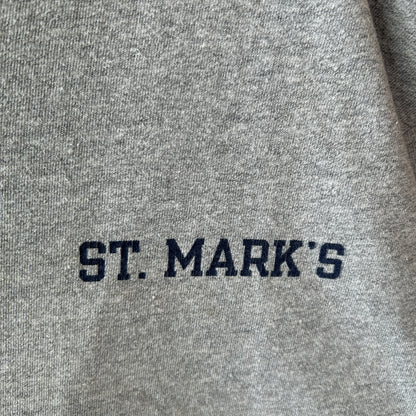 90's Champion チャンピオン ST.MARK'S カレッジTシャツ グレー(XL)/C00957T-SO