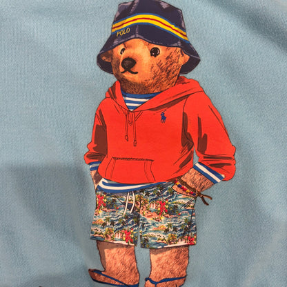 00's Ralph Lauren ラルフローレン ポロベアスウェット 水色 (XL)/B2872S-SO