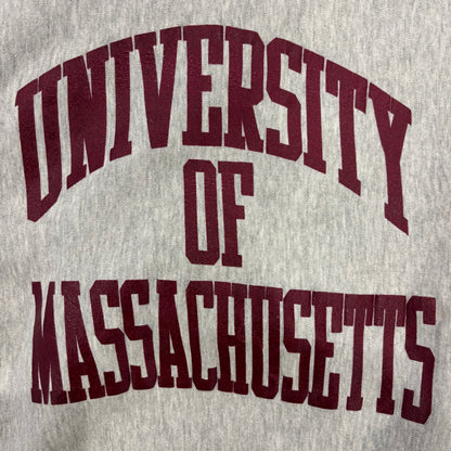 90's MVP CORP lns. "UNIVERSITY OF MASSACHUSETTS" カレッジスウェット グレー系(XL)/A8839S-SO