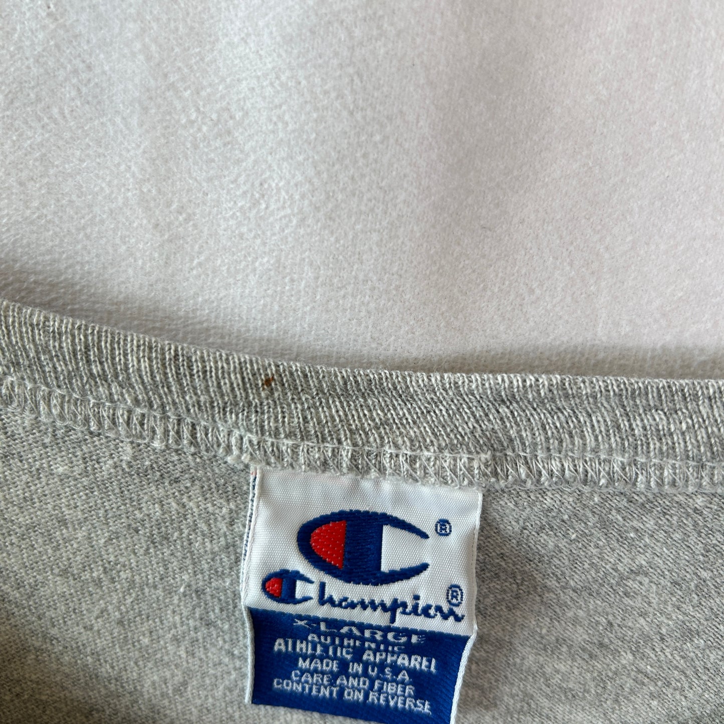90's Champion チャンピオン ST.MARK'S カレッジTシャツ グレー(XL)/C00957T-SO