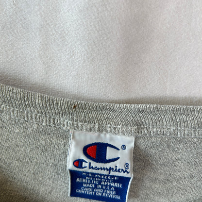 90's Champion チャンピオン ST.MARK'S カレッジTシャツ グレー(XL)/C00957T-SO