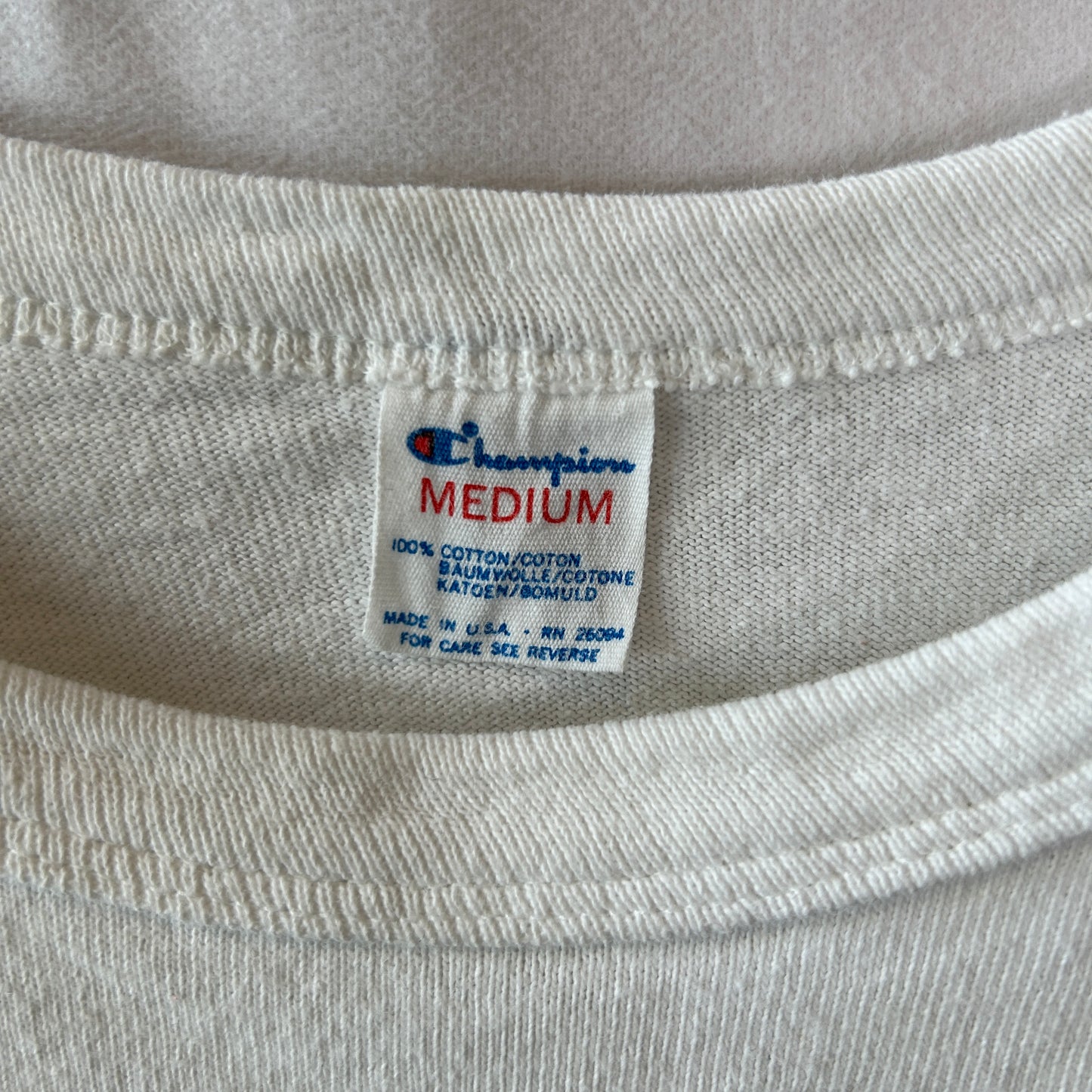 80's Champion チャンピオン トリコタグ LSU(ルイジアナ州立大学) カレッジTシャツ ミッキー Disney 白(M)/C0958T-SO