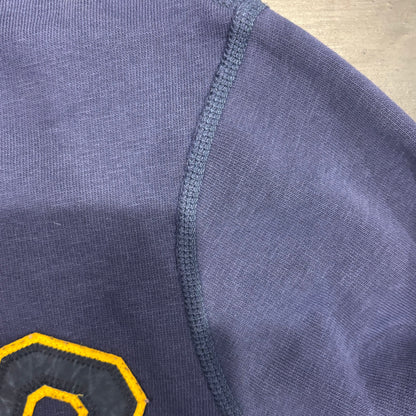 00's Ralph Lauren ラルフローレン "POLOワッペン" 両Vスウェット 紺 (S)B0401S-SO