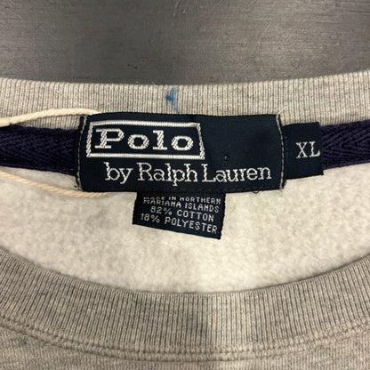 00's Ralph Lauren ラルフローレン 無地スウェット グレー (XL)/B1334S-SO