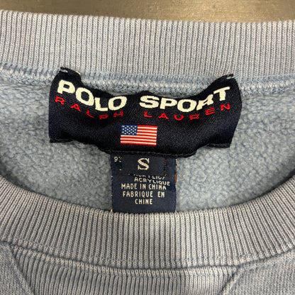 00's Polo Sport ラルフローレン ポロベア スウェット 水色 (S)/A7720S-SO