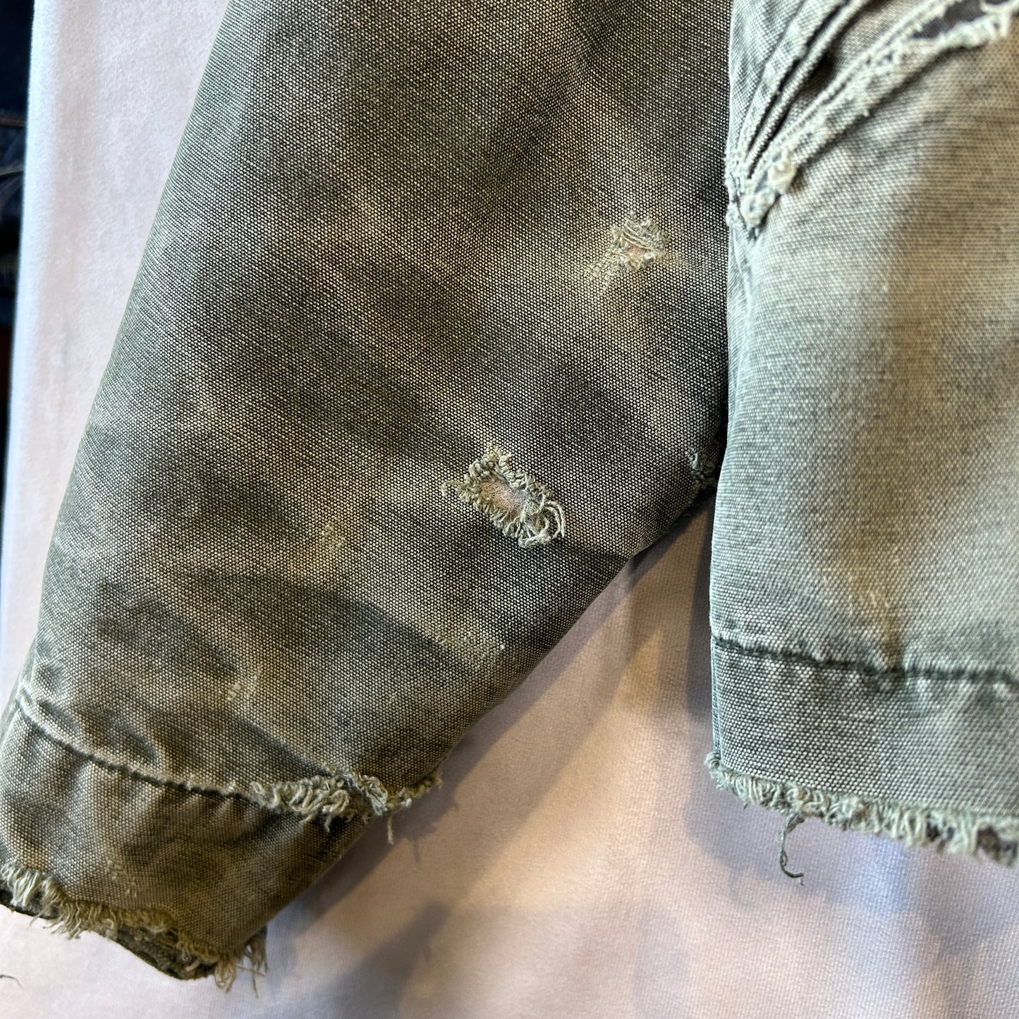 00's Carhartt カーハートJ97 MOS 　デトロイトジャケット モスグリーン(L)/B3419J-SO