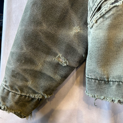 00's Carhartt カーハートJ97 MOS 　デトロイトジャケット モスグリーン(L)/B3419J-SO