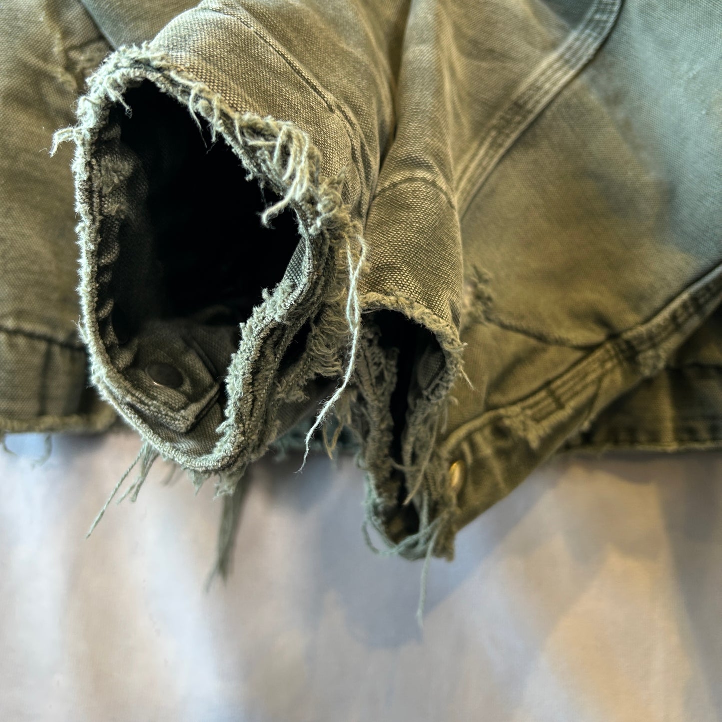 00's Carhartt カーハートJ97 MOS 　デトロイトジャケット モスグリーン(L)/B3419J-SO
