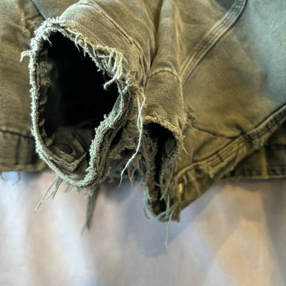 00's Carhartt カーハートJ97 MOS 　デトロイトジャケット モスグリーン(L)/B3419J-SO