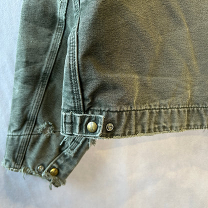 00's Carhartt カーハートJ97 MOS 　デトロイトジャケット モスグリーン(L)/B3419J-SO