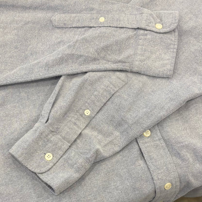 00's Yves Saint Laurent YSL イブサンローラン pour homme ボタンダウンシャツ 水色 (XL) /B3128SH-SO