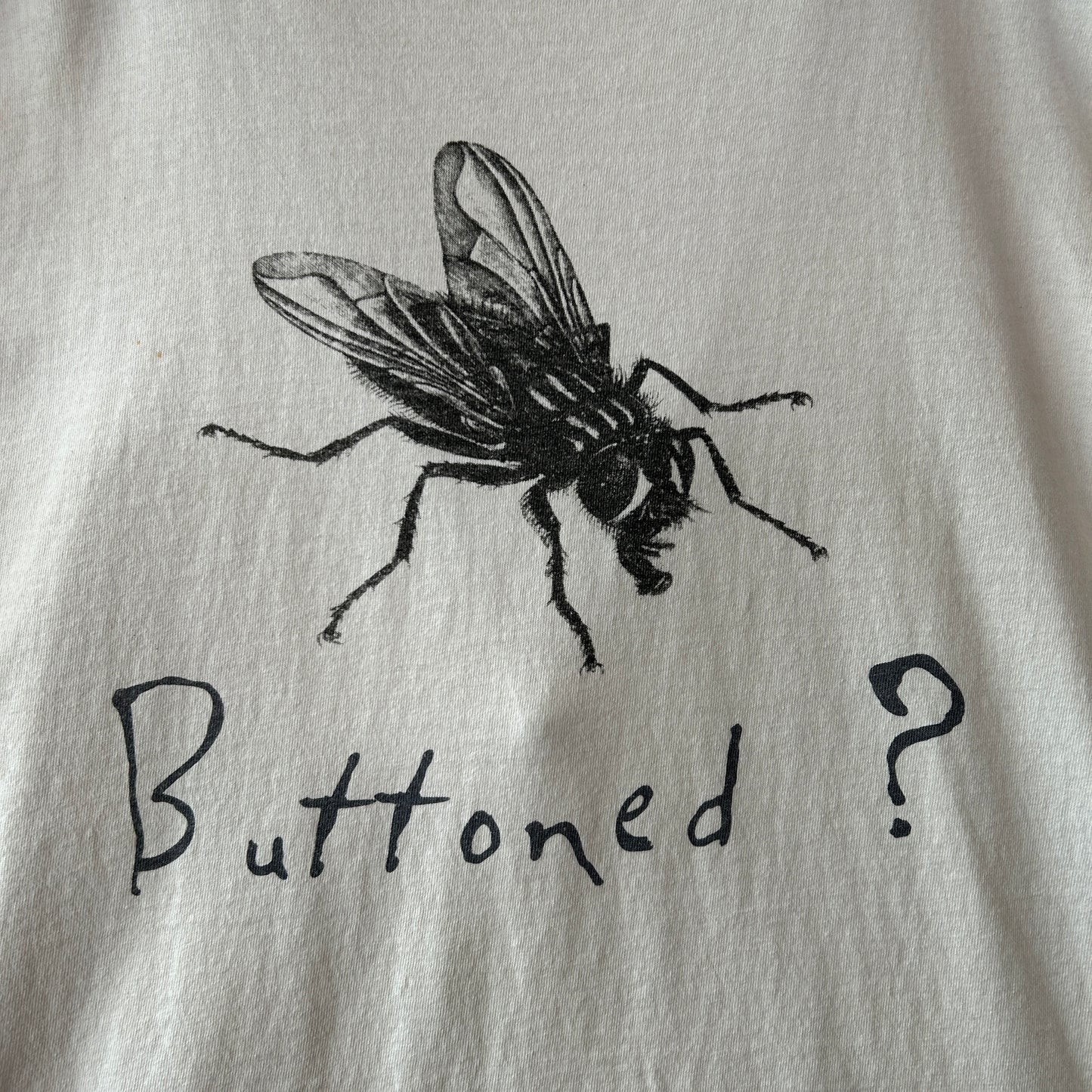 90's Levi's  リーバイス Buttoned Fly(ボタンフライ) 501 プリントTシャツ 白(XL)/C0969T-SO