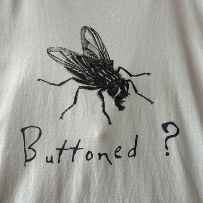 90's Levi's  リーバイス Buttoned Fly(ボタンフライ) 501 プリントTシャツ 白(XL)/C0969T-SO
