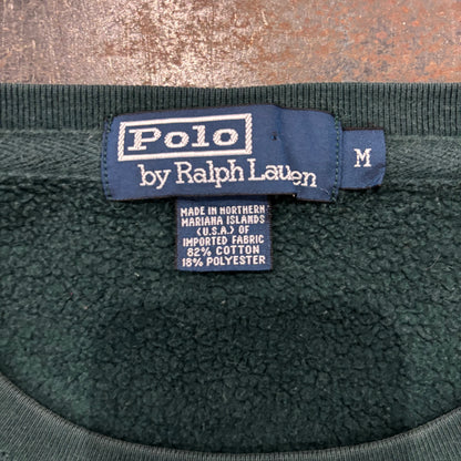 00's  Ralph Lauren  ポニー刺繍 スウェット 緑 M /A8344S-SO