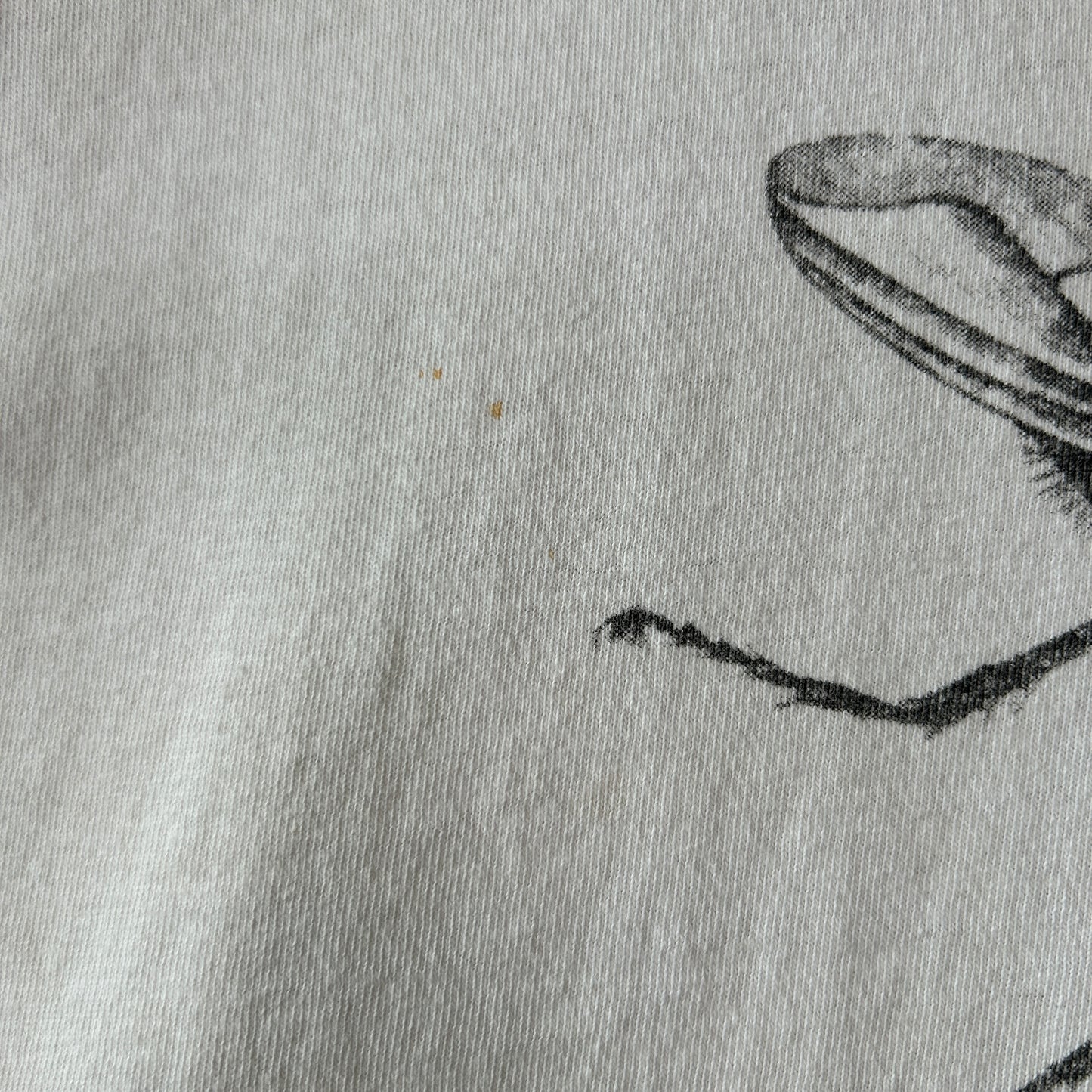 90's Levi's  リーバイス Buttoned Fly(ボタンフライ) 501 プリントTシャツ 白(XL)/C0969T-SO