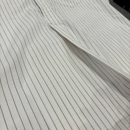 00's Ralph Lauren ラルフローレン ストライプ プルオーバー シャツ 白黒 (M)/A1595SH-SO