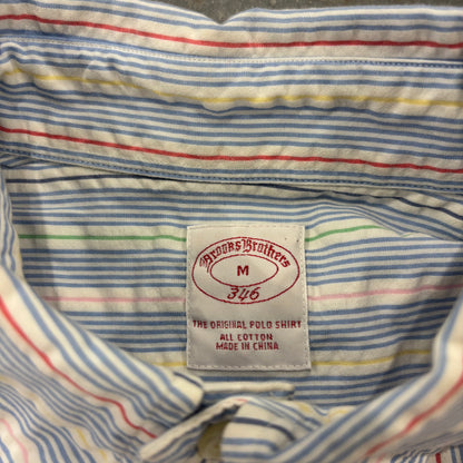 00's Brooks Brothers ブルックスブラザーズ ストライプ シアサッカーシャツ マルチカラー (M) /A8064SH-SO