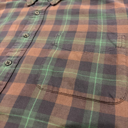 00's Ralph Lauren ラルフローレン チェックシャツ BLAKE 茶・緑 (L) /B2989SH-SO