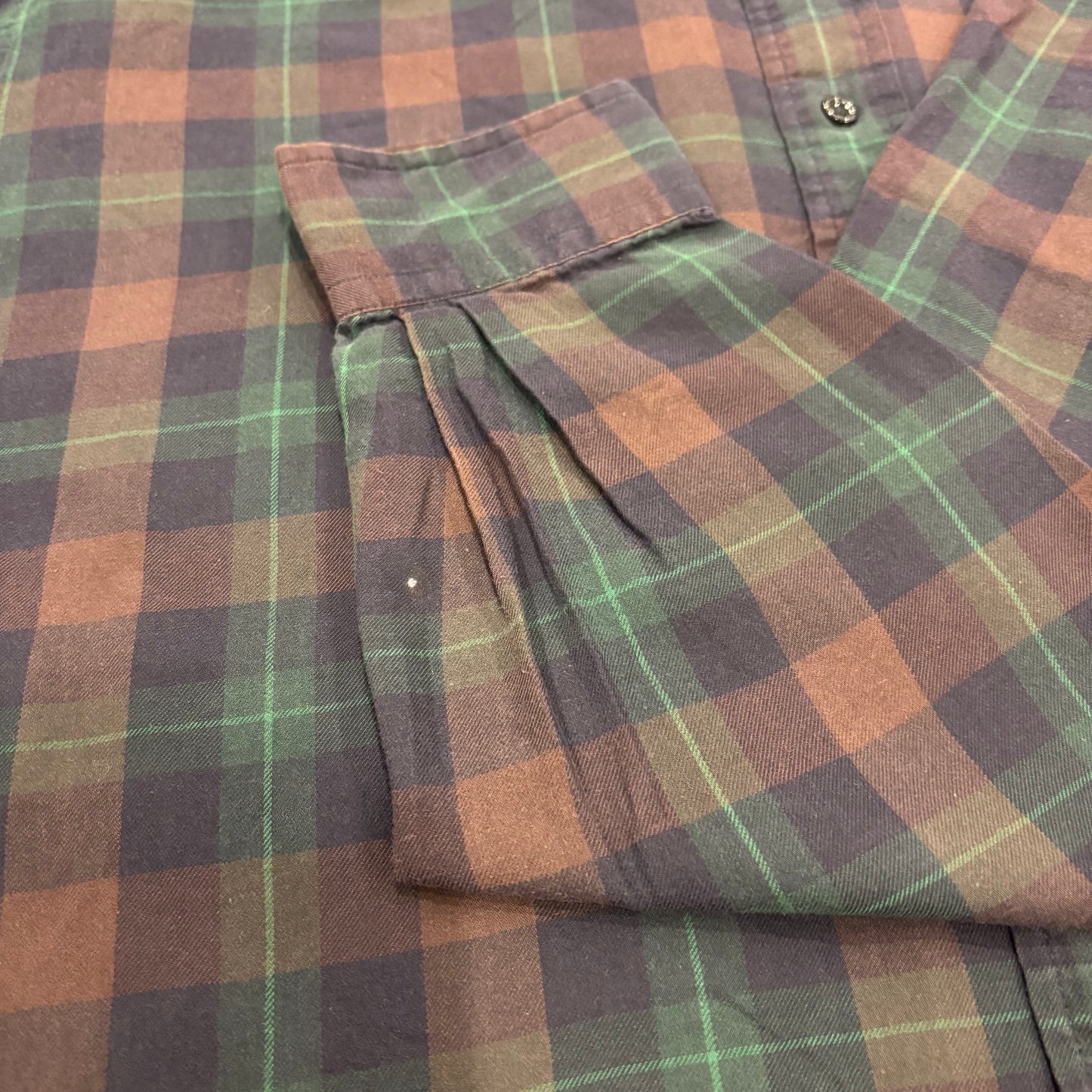 00's Ralph Lauren ラルフローレン チェックシャツ BLAKE 茶・緑 (L) /B2989SH-SO