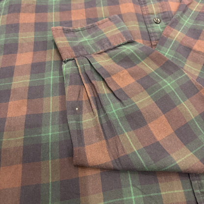 00's Ralph Lauren ラルフローレン チェックシャツ BLAKE 茶・緑 (L) /B2989SH-SO