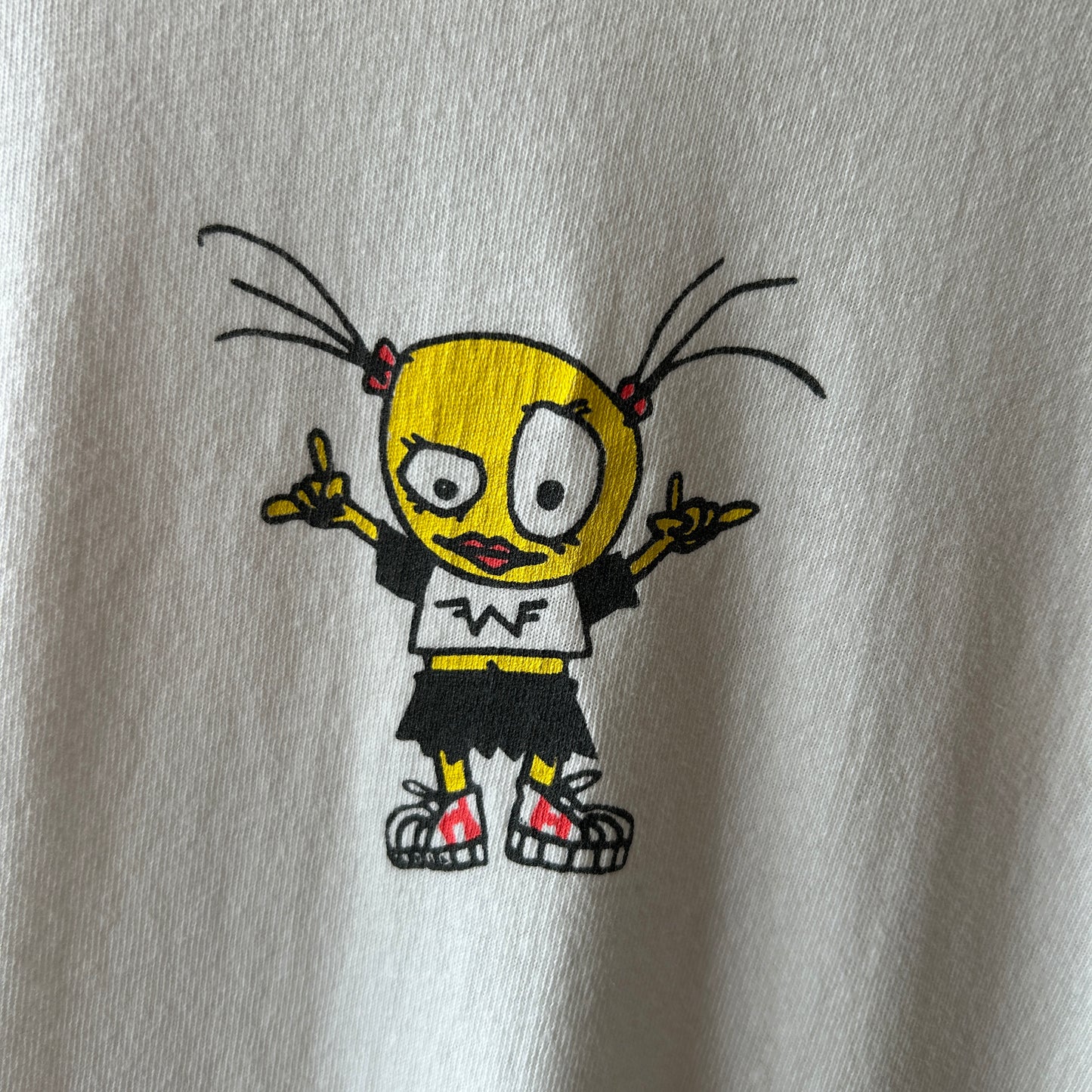 00's Weezer ウィーザー バンドTシャツ 白 Hanes(L)/C0972T-SO