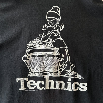 90's Technics テクニクス DMC World Championships Tシャツ ターンテーブル 黒(XL)/C0294T-SO
