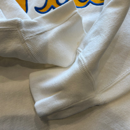 90's Champion Reverse Weave リバースウィーブ PITT 刺繍カレッジスウェット 白(L)/)A1053R-SO
