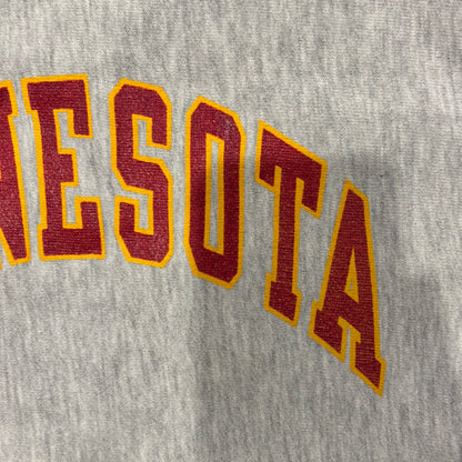 80's Champion "Minnesota Base Ball" リバースウィーブ カレッジスウェット 白 (L)/A2538S-SO