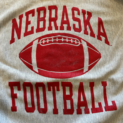 90's Champion Reverse Weave リバースウィーブ NEBRASKA FOOTBALL グレー(XL)/A2660R-SO