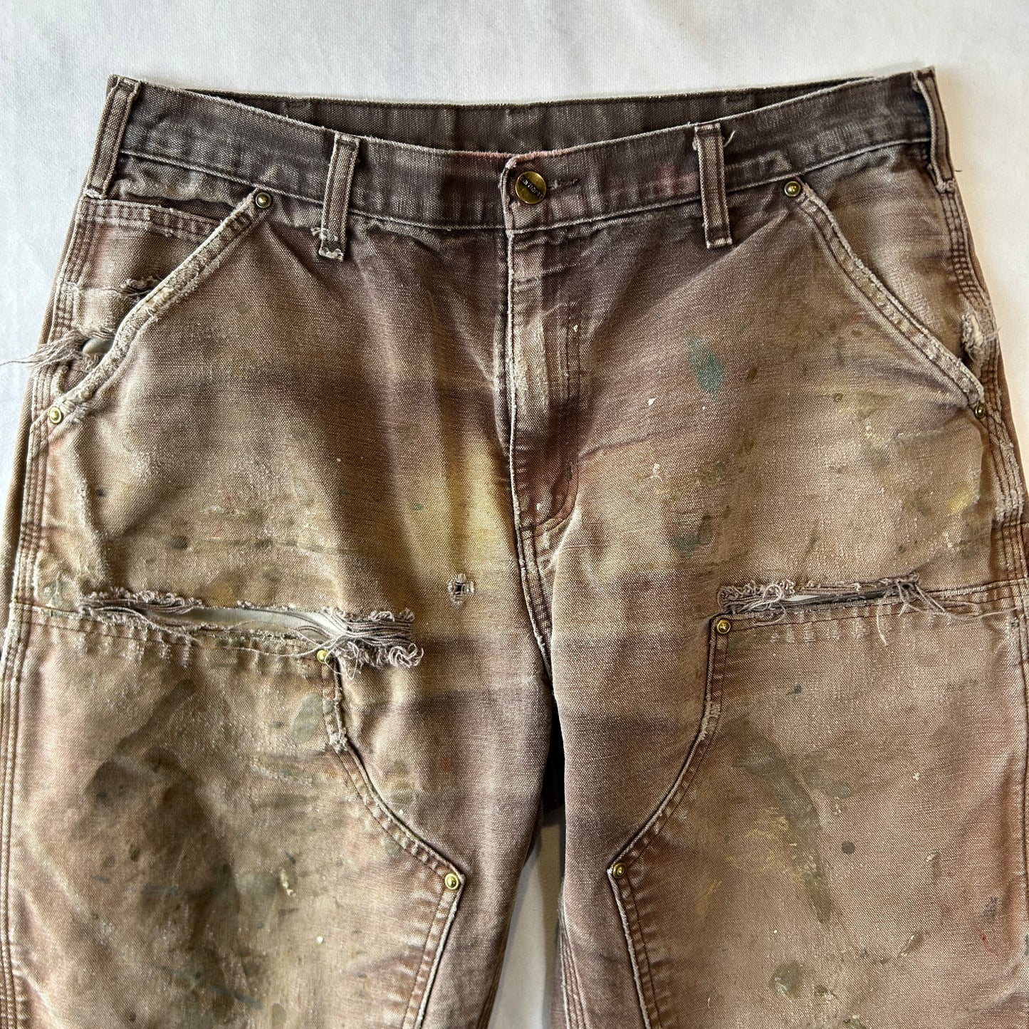00's Carhartt カーハート ダブルニー ワークパンツ ペインター 襤褸 B136 DKB(34×30)/B3425P-SO